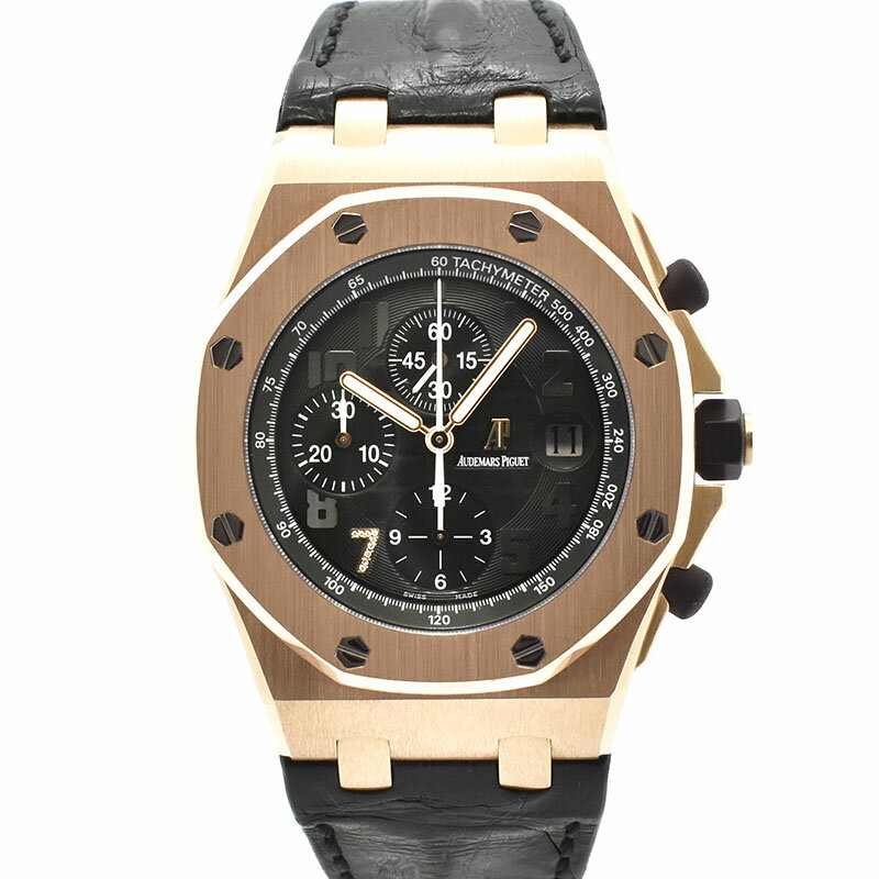 オーデマ・ピゲ　AUDEMARS PIGUET　ロイヤルオーク オフショア クロノグラフ GINZA 7　26180OR.OO.D101CR.01　革ベルト　100本限定　42mm　18KPG　USED　中古【メンズ】