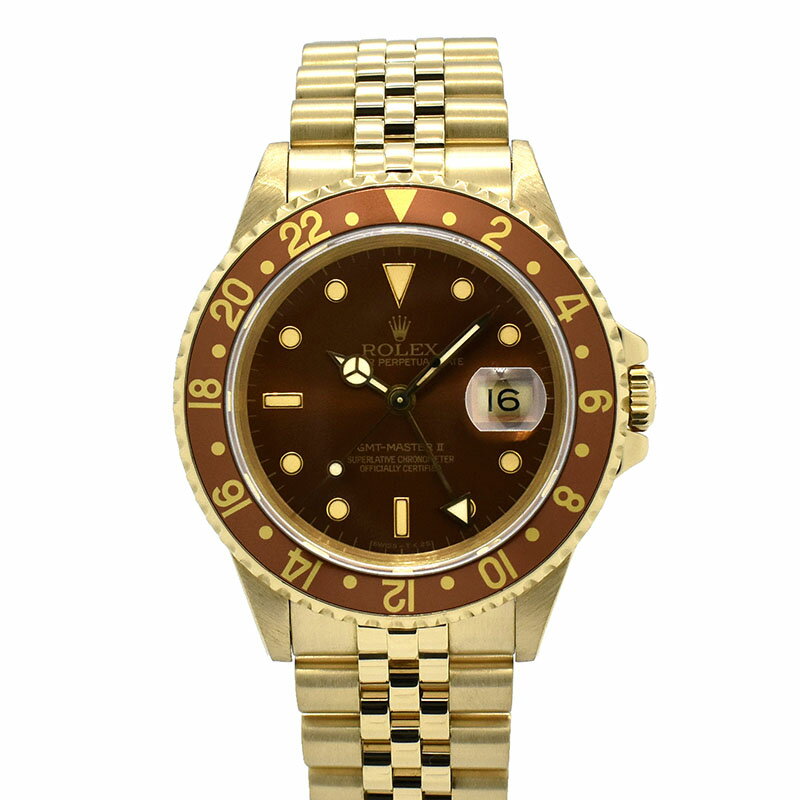 【外装仕上げ済み】ロレックス　ROLEX　GMTマスター2　Ref.16718　ブラウン　N番　40mm　USED　中古【メンズ】