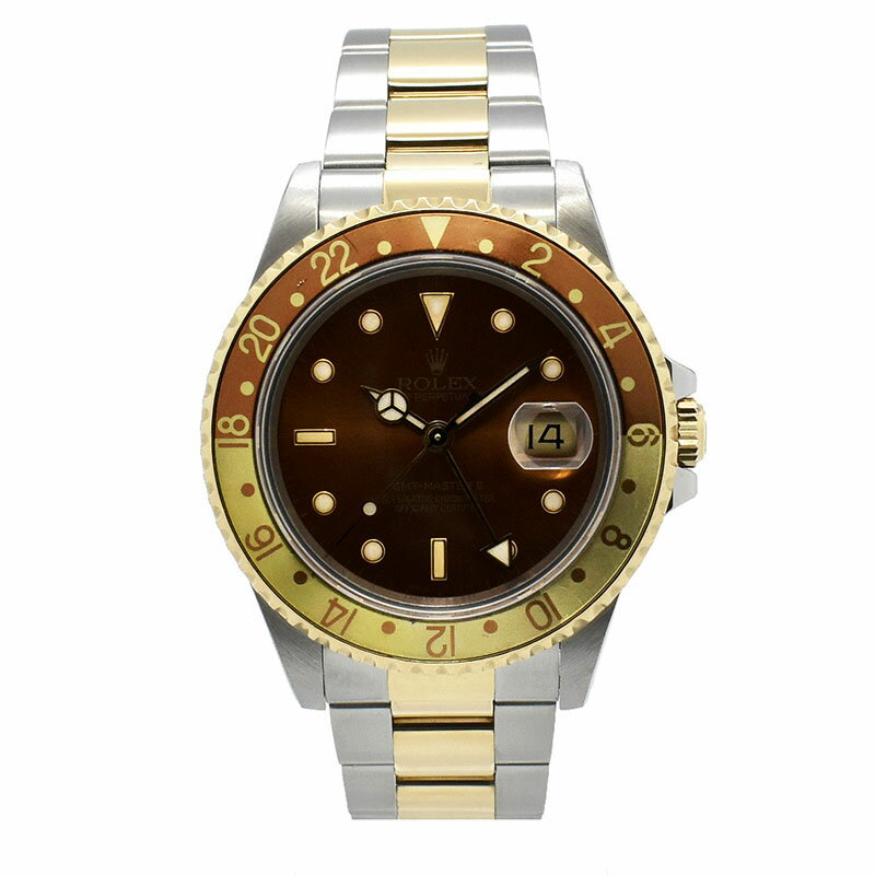 【外装仕上げ済み】ロレックス　ROLEX　GMTマスター2　Ref.16713　ブラウン　N番　40mm　USED　中古【メンズ】