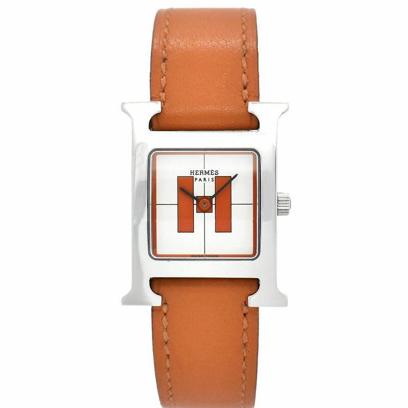 【外装仕上げ済み】エルメス　HERMES　Hウォッチ　HH1.210　クォーツ　30×21mm　USED　中古【レディース】