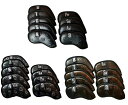 ゴルフ ヘッドカバー アイアン カバー アイアン 用 9点セット(4~9、Pw、Aw、Sw)マジックテープ開閉 小スカル 防水 送料無料