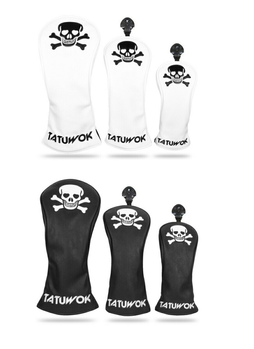 ゴルフ ヘッドカバー ドライバー440cc 460cc 用 カバー ウッド カバー ユーティリティ UT カバー 3点セ..