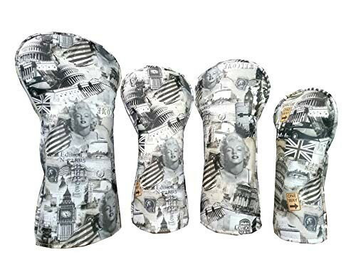 ゴルフ カバー ドライバー ウッド ユーティリティ UT FW ヘッドカバー DR 用 FW UT 4点セット 防水仕様 変換ダグ付き 送料無料