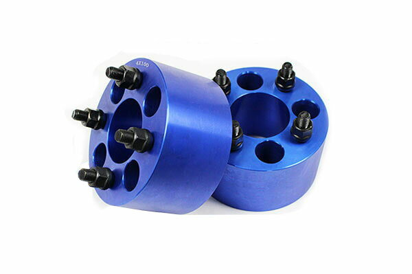 【沖縄・離島への配送不可】ワゴンRスティングレー MH23S MH#4S MH#5S ワイトレ 4H 2枚組 PCD100-1.25 70mm ワイドトレッドスペーサー (青)