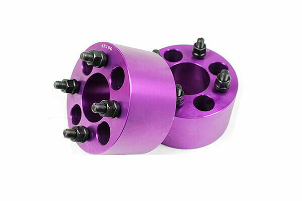 【沖縄・離島への配送不可】キューブ Z11 Z12 ワイトレ 4H 2枚組 PCD100-1.25 70mm ワイドトレッドスペーサー (紫)