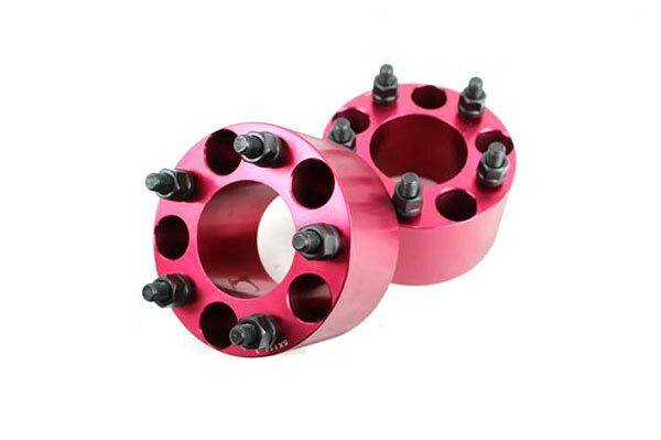 【沖縄・離島への配送不可】インプレッサ GU# ワイトレ 5H 2枚組 PCD114.3-1.25 76mm ワイドトレッドスペーサー (赤)
