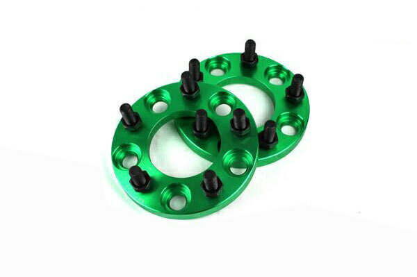 【沖縄・離島への配送不可】MR2 SW20 ワイトレ 5H 2枚組 PCD114.3-1.5 15mm ワイドトレッドスペーサー トヨタ (緑)