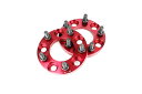 【沖縄・離島への配送不可】三菱 デリカD:5 CV#W ワイトレ 5H 2枚組 PCD114.3-1.5 15mm ワイドトレッドスペーサー (赤)
