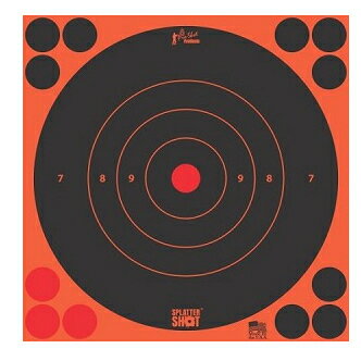 【沖縄 離島への配送不可】Pro-Shot プロショットSplatterShot8インチBullseye Target 30枚 オレンジ標的 的紙 実銃 ターゲット