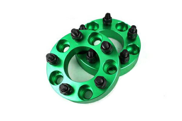 【沖縄・離島への配送不可】シビック FK7 FC1 FL1 ワイトレ 5H 2枚組 PCD114.3-1.5 30mm ワイドトレッドスペーサー ホンダ (緑)