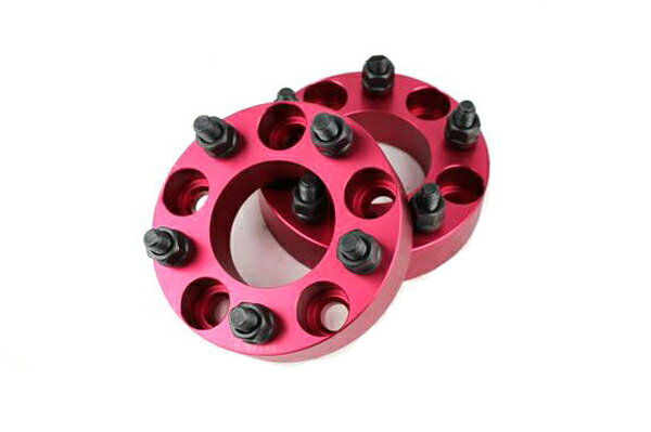 【沖縄・離島への配送不可】シルビア S14 S15 ワイトレ 5H 2枚組 PCD114.3-1.25 35mm ワイドトレッドスペーサー (赤)