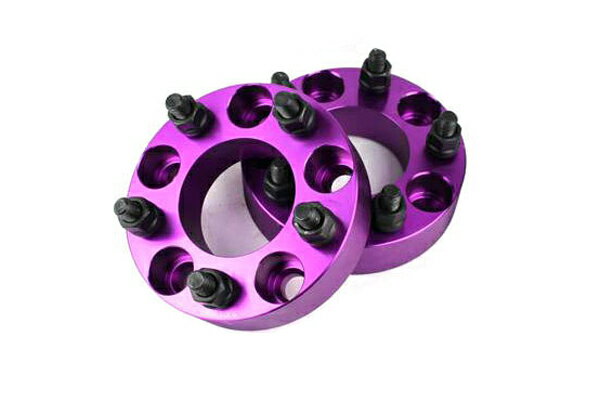 【沖縄・離島への配送不可】アウトランダー PHEV (GN0W) ワイトレ 5H 2枚組 PCD114.3-1.25 35mm ワイドトレッドスペーサー (紫)