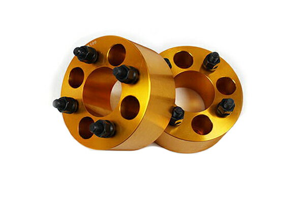 【沖縄・離島への配送不可】イグニス FF21S ワイトレ 4H 2枚組 PCD100-1.25 40mm ワイドトレッドスペーサー (金)