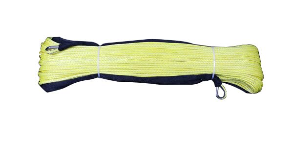 【沖縄・離島への配送不可】シンセティックロープ イエロー 4mm x 100m 1020kg