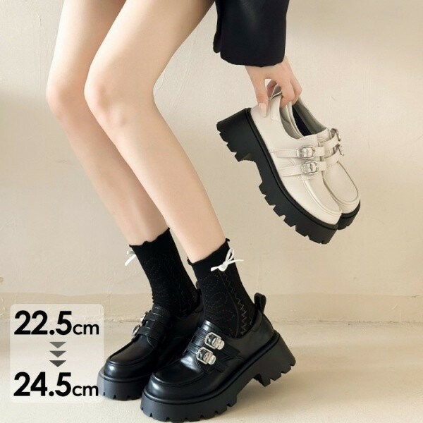 樂天商城 - パンプス メリージェーン シルバー レディース フレンチレトロ ミドルヒール ストラップ小皮靴風 上品 きれいめ スカートコーデ 通勤 お出かけ ブラック ベージュ 22.5-24.5cm m7m7