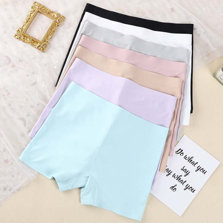 3枚入り 春夏用 ボクサーパンツ 一分丈 レディース シームレスショーツ ショーツ ...