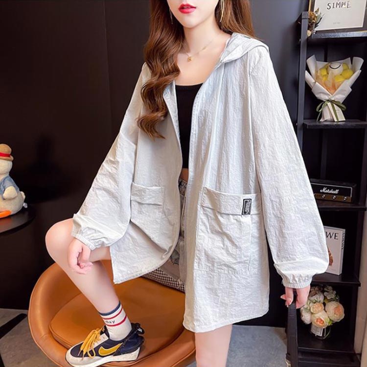 アウトドア ウィンドブレーカー 薄手 ゆったり 夏 フード付き 大きいサイズ 春 ブルゾン 登山 サマージャケット アウター スポーツ 軽量 UVカット 速乾 薄手 キャンプ レディース zevshop-10046776 ZEV SHOP サンプル画像2