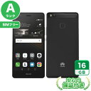 SIMフリー HUAWEI P9 lite ブラック16GB 本体 Androidスマホ 中古 送料無料 当社3ヶ月保証