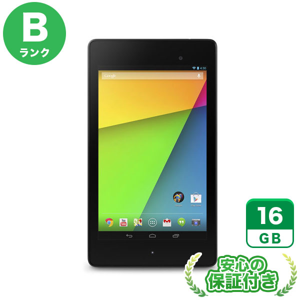 Wi-Fiモデル Nexus 7 ME571 ブラック16GB 本体 Bランク Androidタブレット 中古 送料無料 当社3ヶ月保証