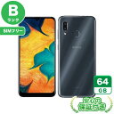 SIMフリー Galaxy A30 SCV43 ブラック64GB 本体 Androidスマホ 中古 送料無料 当社3ヶ月保証