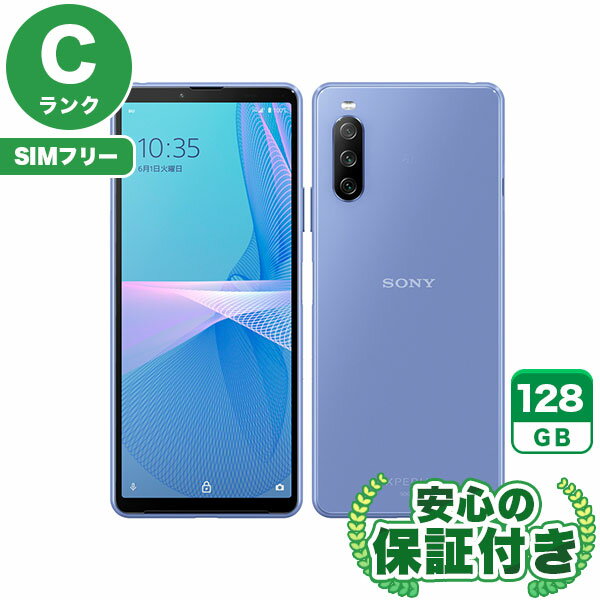 �ڥݥ����5�ܡ�SIM�ե꡼ Xperia 10 III SOG04 �֥롼128GB ����[C���] Android���ޥ� ��� ����̵�� ����3�����ݾ�