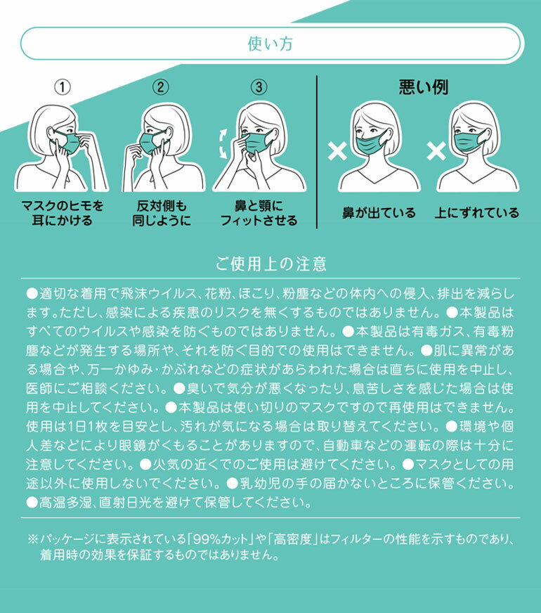 ウェイブマスク 50枚入り 使い捨てマスク 三層構造 マスク ウィルス飛沫 ハウスダスト かぜ 花粉 PM2.5 99%カット 立体 レギュラー 男女兼用 メディカル 【送料無料】