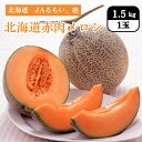 北海道赤肉メロン 1.5kg (1玉) JAるもい、他 8月上旬〜8月中旬 お届け