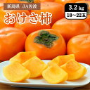 新潟県 JA佐渡のおけさ柿 3.2kg(18~22玉) 10月中旬発送開始