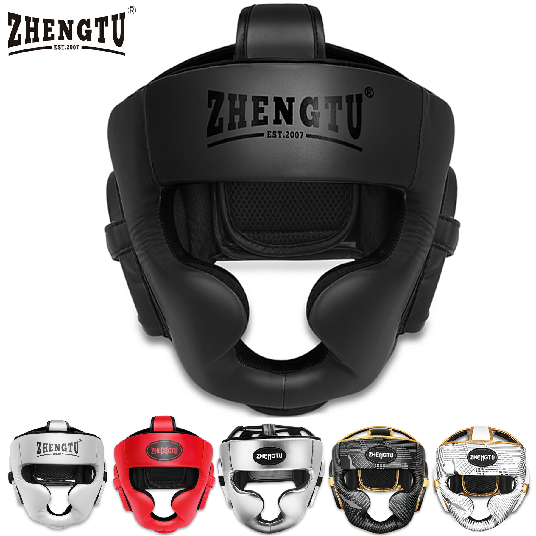 楽天1位 240日間の保証 ボクシング ヘッドギア フルフェイス ヘッドガード キックボクシング ZHENGTU headgear boxin…