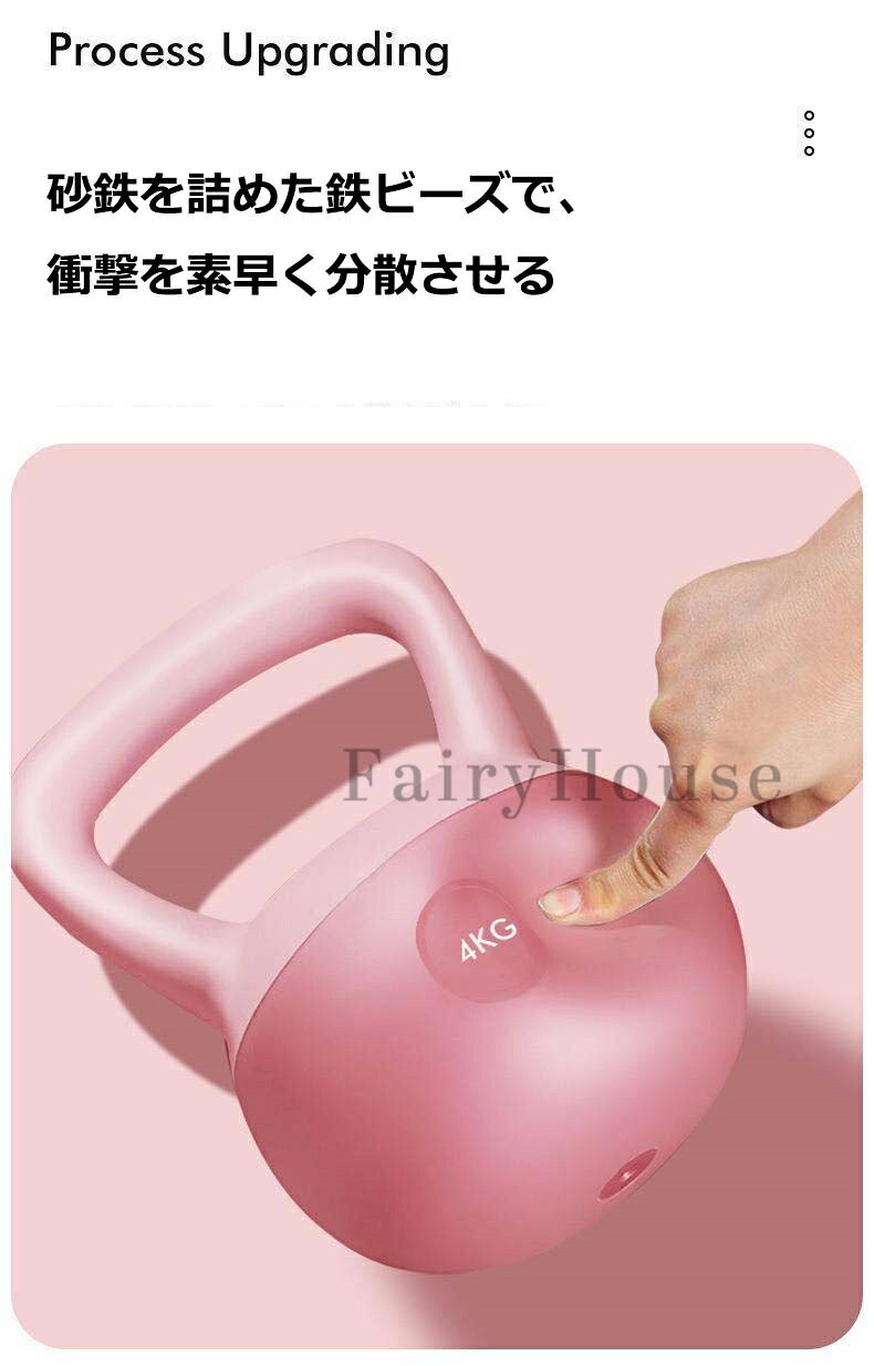 木漏れ日ライフ 楽天市場店の【6%OFFクーポン】ソフトケトルベル ケトルベル 2.5KG 4KG 5KG 6KG 8KG 10KG 12KG やわらかい 体幹トレーニング 全身トレーニング 腹筋 背筋 スクワット ジム 初心者 筋トレ エクササイズ 家庭トレーニング 運動不足解消 脂肪燃焼 スポーツ 滑り防止 キズ防止｜アングル3