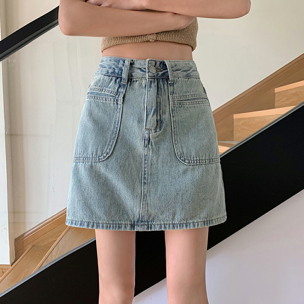 ミニスカート 半身 デニムスカート ハイウエスト ヒップ ハグ スカート レディース スカート Aラインスカート ポケット付き ベルトループ スカート ショート丈 スタイリッシュ 韓国風 ミニスカート 露出防止 美尻 美脚 脚長効果 着痩せ おしゃれ きれいめ 通勤通学 普段着 夏