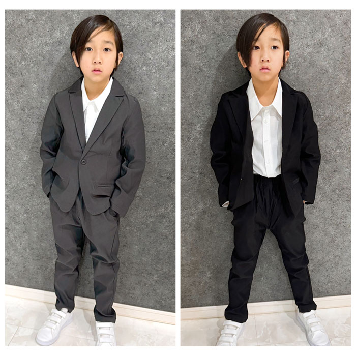 【送料無料】フォーマルスーツ 2ピース 子供スーツ キッズ セットアップ 上下セット 子供服 男の子 パンツ 長ズボン ジャケット ジュニア 入学式 卒業式 入園式 卒園式 結婚式 発表会 110cm 120cm 130cm 140cm 150cm 160cm「913-03」 3