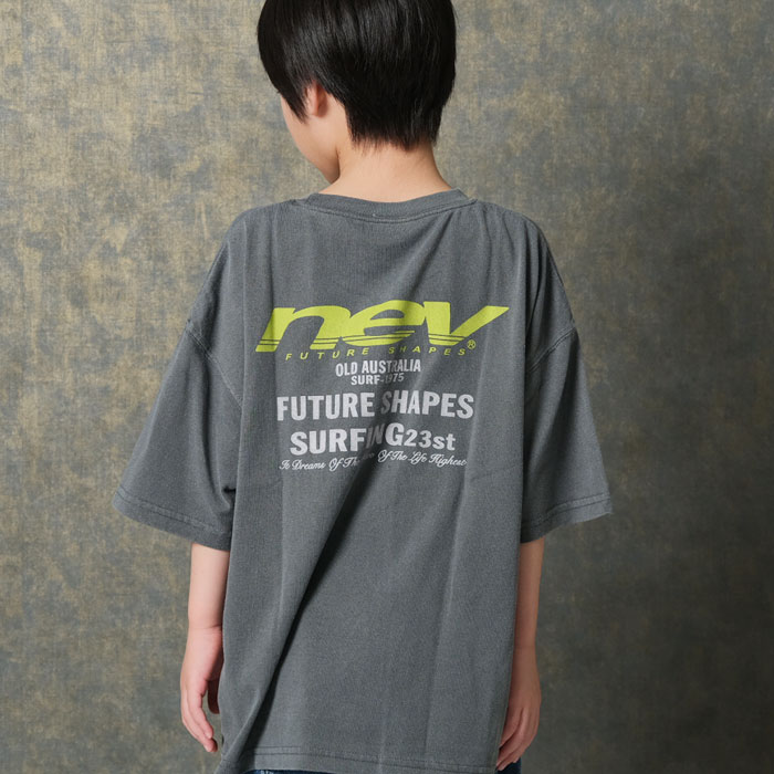 【送料無料】NEVSURF ピグメント染め 半袖Tシャツ キッズ 子供服 男の子 女の子 オ...