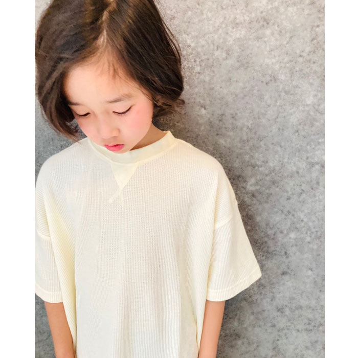 半袖Tシャツ キッズ 子供服 男の子 女の子 5分袖 BIGTシャツ ビックTシャツ ビッグTシャツ 無地Tシャツ ワッフル ティーシャツ 無 夏物 夏服 ジュニア SHI-JYOMAN 110cm 120cm 130cm 140cm 150cm「SJ20-09」