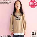 キッズ トレーナー スウェット トップス プルオーバー 子供服 長袖 女の子 ガールズ クルーネック BIG ビッグ プリント レイヤード 重ね着 ジュニア カジュアル 110cm 120cm 130cm 140cm 150cm 160cm「241-25」