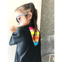 キッズ子供服Tシャツティーシャツ女の子ビックTシャツビッグTシャツダンスゆったり大きめ大きいガールズプリントTシャツジュニア韓国子供服110cm120cm130cm140cm150cm160cm「429-00」