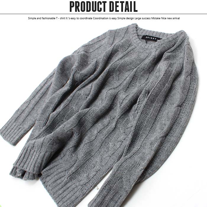 親子ペアお揃いリンクコーデキッズニットセーターケーブルニットクルーネック秋服冬服カジュアルメンズジュニア110cm120cm130cm140cm150cm160cm「949-02.849-104」