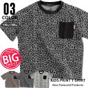 キッズ Tシャツ 子供服 半袖 五分袖 5分袖 ビッグ BIG 男の子 ボーイズ ティーシャツ プリント 総柄 アニマル柄 ジュニア ダンス 韓国子供服 アメカジ 110cm 120cm 130cm 140cm 150cm 160cm 「120-11」