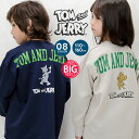 トム&ジェリートレーナー キッズ 男の子 女の子 子供服 ジャージ スウェット スエット BIGシルエット ビッグ ビック トムジェリ トムとジェリー タフィー...