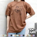 【送料無料】トムとジェリー レディース メンズ Tシャツ 半袖 クルーネック プリント トムジェリ カジュアル グッズ M L XL 「T21-200.201....