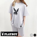 商品名 レディース SETUP セットアップ PLAYBOY プレーボーイ 半ラバープリント 半袖Tシャツ ハーフパンツ 上下セット カジュアル 品　質 ポリエステル62％ 綿33％ ポリウレタン5％ 参考寸法　（平置き採寸です、商品により若干の個体差がございます）　※単位：cm トップス M L XL 身　幅 60 62 64 着　丈 71 73 75 肩　幅 58 60 62 袖　丈 19 20 21 ボトムス M L XL 総　丈 49 50.5 52 ウエスト 76 79 82 わたり 29 30 31 裾巾 26 27 28