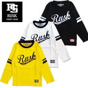 【ブランド：RUSK】 【キッズ プリントTシャツ】 サイズ感/ふつう、伸縮性/ふつう、透け感/ふつう 【サイズ:100/110/120/130/140/150/160】 ・100⇒着丈:約42cm/身幅:30cm/袖丈:34cm ・110⇒着丈:約45cm/身幅:32cm/袖丈:38.5cm ・120⇒着丈:約48cm/身幅:34cm/袖丈:42cm ・130⇒着丈:約51cm/身幅:36cm/袖丈:46cm ・140⇒着丈:約54cm/身幅:38cm/袖丈:50cm ・150⇒着丈:約57cm/身幅:40cm/袖丈:54cm ・160⇒着丈:約60cm/身幅:42cm/袖丈:58cm 【カラー:イエロー/オフホワイト/ブラック】 【素材：本体/綿100％　　付属/綿95％　ポリウレタン5％】 ※注意事項※ 採寸は平置きでの計測です。若干の誤差が生じる場合もあります。 お手持ちのお洋服を平置き計測して頂き、記載のサイズ寸法をご参考下さい。