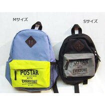 「6811-30」POSTARロゴプリントDAYPACKリュックサックバックパックキッズ子供用遠足修学旅行キッズ登山キャンプ通園通学