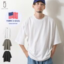 Tシャツ メンズ 半袖 ビッグシルエット バルーンスリーブ USAコットン 大きいサイズ zipfive ジップ 夏 夏物 夏服(131954bz)＃