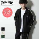 2024SS Thrasher スラッシャー セットアップ トラックジャケット メンズ ジャージ ジャージ上下 サイドライン スポー…