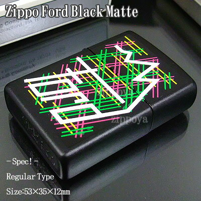 ジッポー ZIPPO ライター Ford Black Matte フォード 218F223