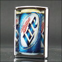 【ZIPPO】ジッポ/ジッポー MILLER LITE CANS ミラービール ハイポリッシュ 鏡面加工 28250