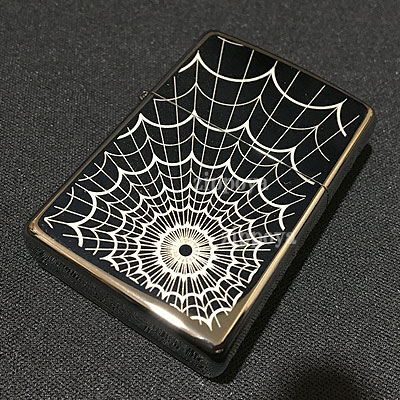 【ZIPPO】ジッポ/ジッポー WEB ALL OVER 　5面加工 ブラックアイス 28527