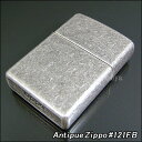 【ZIPPO】ジッポ/ジッポー Antique Silver Plate（アンティークシルバー） 121FB