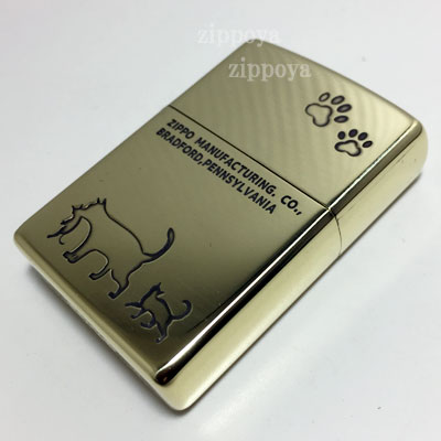 【ZIPPO】ジッポ/ジッポー CAT 猫 Cat series 真鍮メッキ 2BI-CAT2